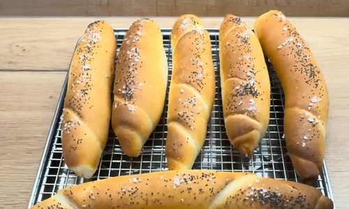 Domácí rohlíky obzvláště vypečené