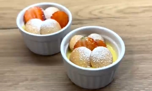 Domácí vanilkový pudink