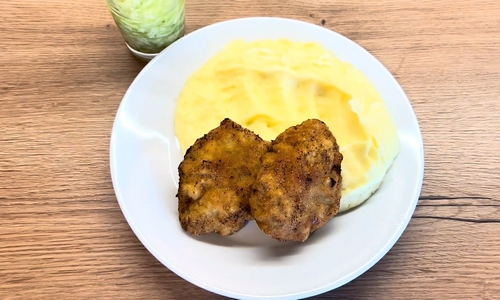 Holandský řízek z mletého vepřového bůčku