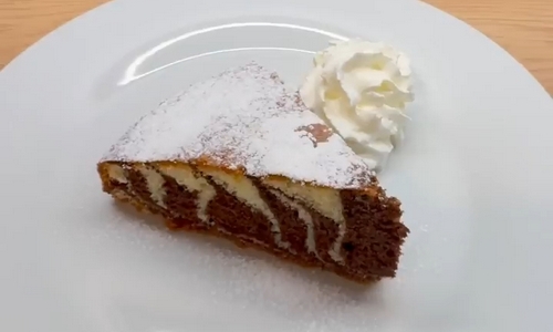 Jednoduchá žíhaná buchta