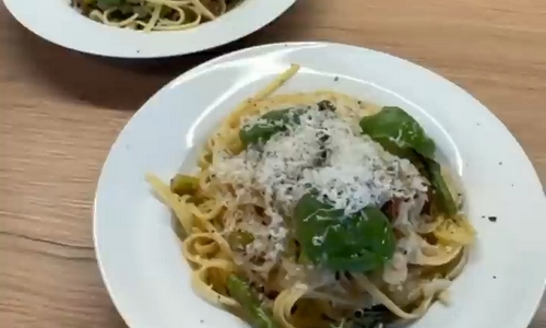 Linguine s chřestem