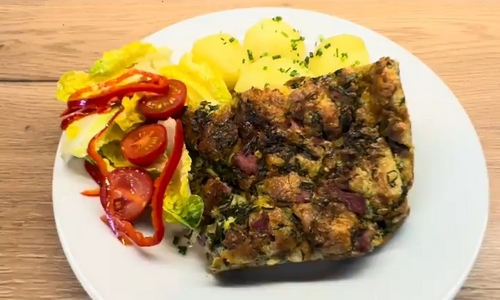 Velikonoční nádivka s medvědím česnekem