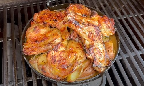 Kuřecí stehna na grilu, co odpadají od kosti