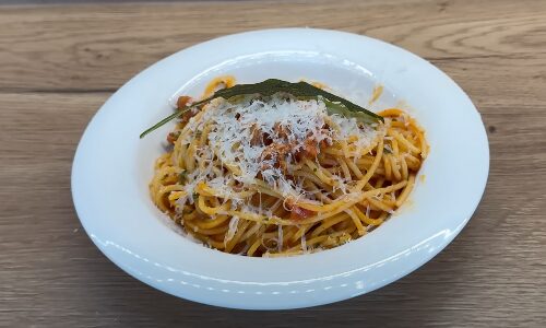 Pasta s ‘ndujou a mascarpone